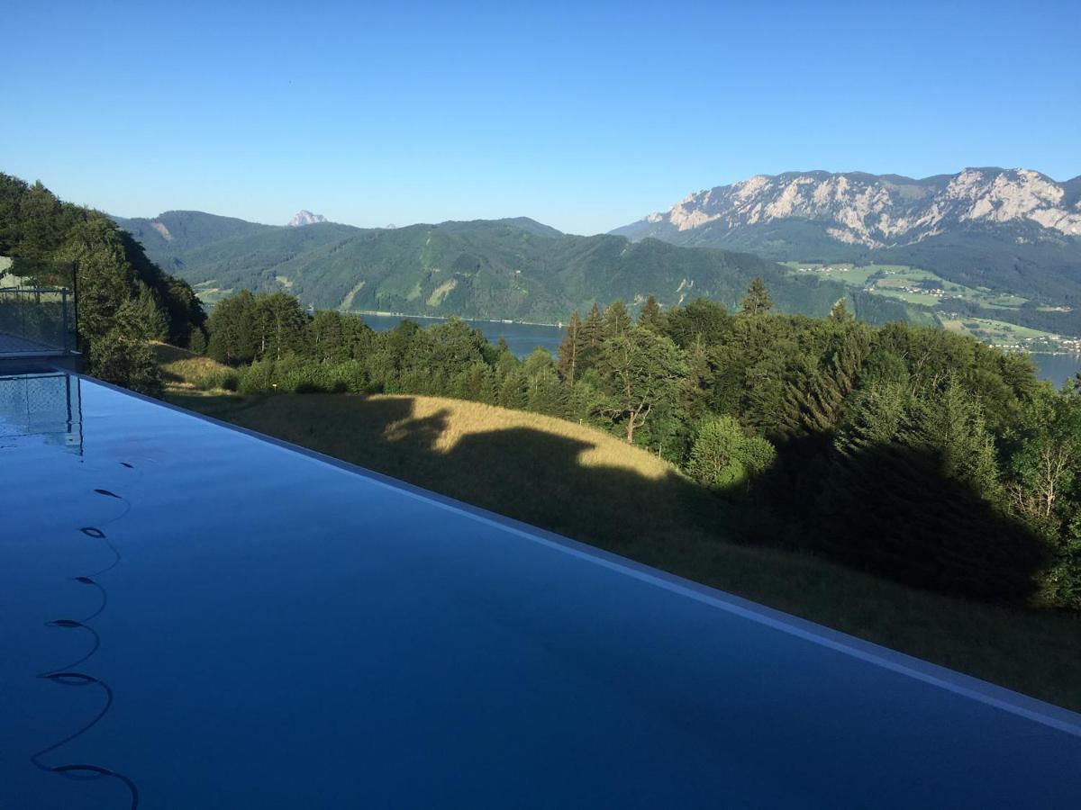 Attersee Luxury Design Villa With Dream Views, Large Pool And Sauna Nussdorf am Attersee Dış mekan fotoğraf