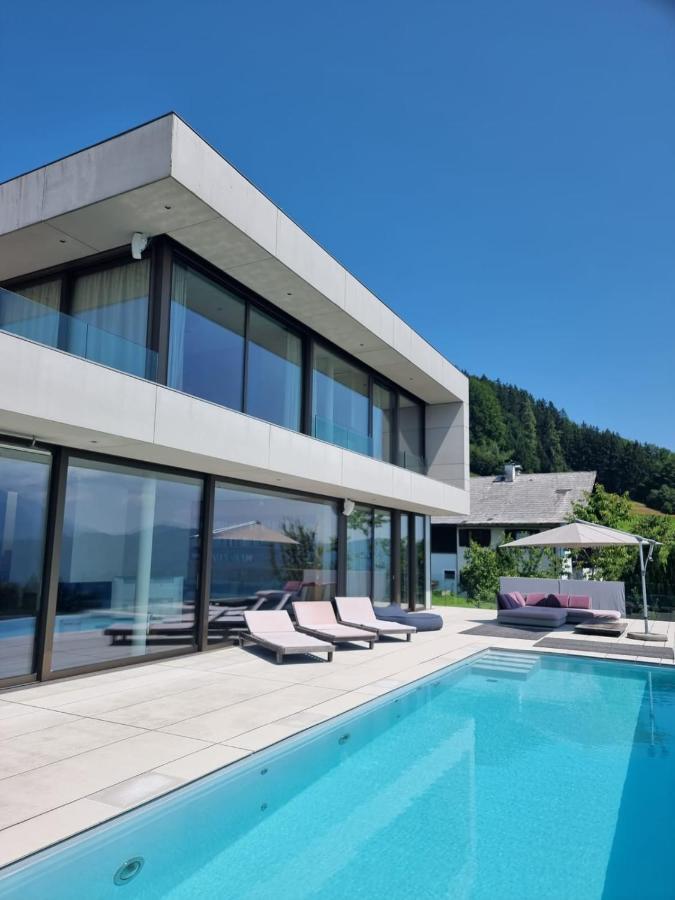 Attersee Luxury Design Villa With Dream Views, Large Pool And Sauna Nussdorf am Attersee Dış mekan fotoğraf