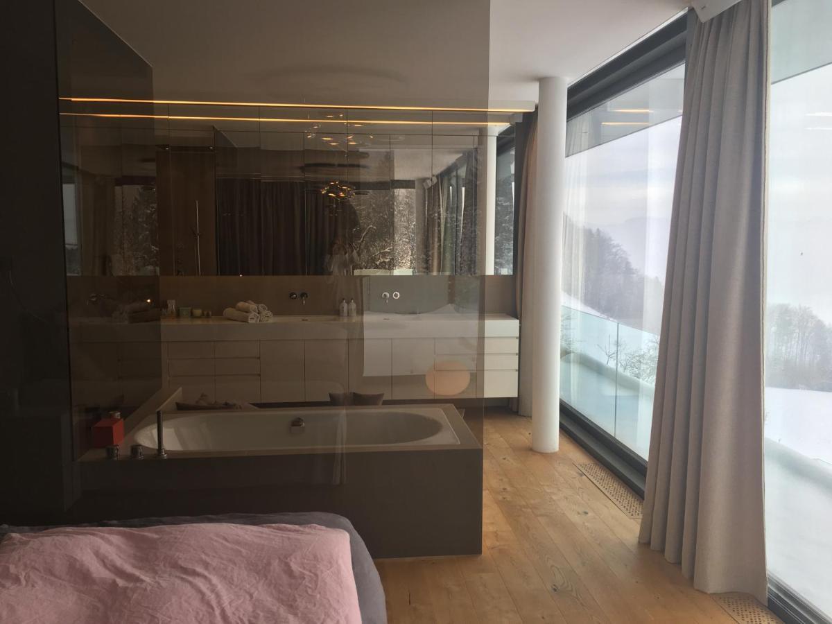 Attersee Luxury Design Villa With Dream Views, Large Pool And Sauna Nussdorf am Attersee Dış mekan fotoğraf